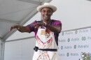 Chef Marcus Samuelsson appears on stage at the South Beach Wine & Food Festival on Saturday, Feb. 25, 2023, in Miami Beach, Fla.