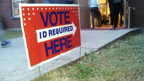 A Kentucky polling place during the 2016 election.