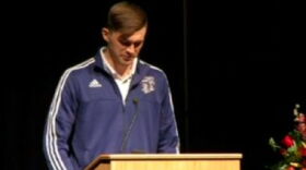 Brad Campion, at the remembrance ceremony