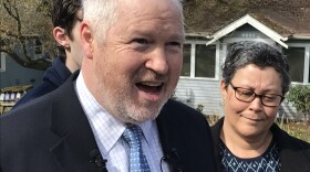 Mike McGinn announces his candidacy for mayor outside his home in Seattle's Greenwood neighborhood.