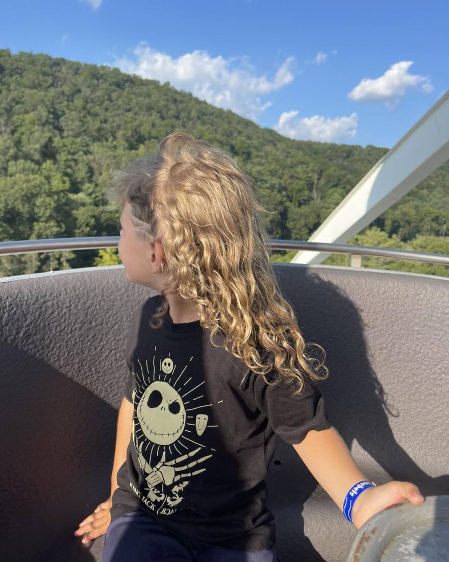 Kamden Cunningham has had a mullet for about three years. He entered the USA Mullet Championships in 2023 and 2024.