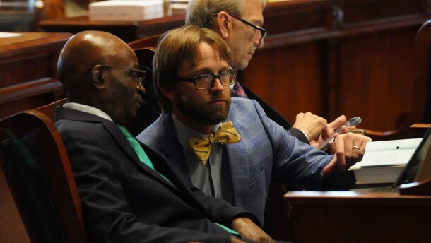 in the Senate chamber at the South Carolina Statehouse on April 28, 2026.
