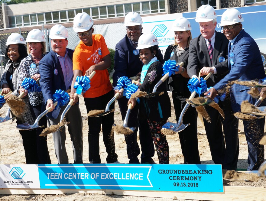 The Boys & Girls Club of St. Louis broke ground on the Teen Center of Excellence on September 13, 2018.