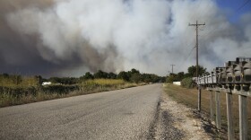 Large plumes of smoke rise from Kellar Road in Smithville in 2015.