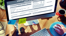 Vote Registration Application Election Concept