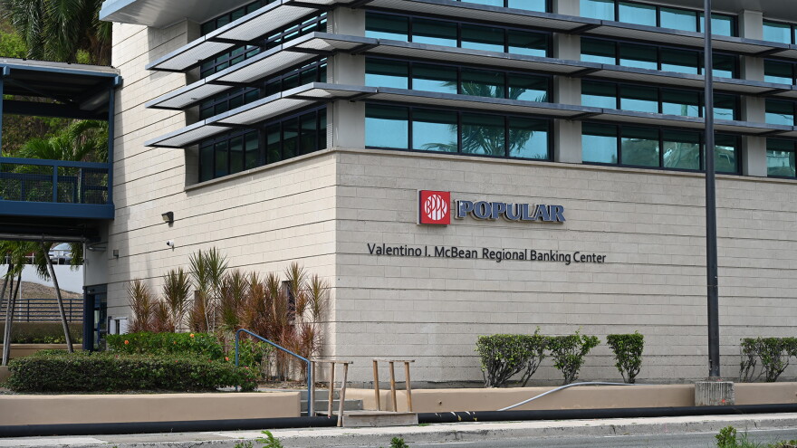 Pictured: Banco Popular’s Valentino I. McBean Regional Banking Center on St. Thomas.