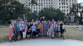 Group photo at the Hotel International de Cuba