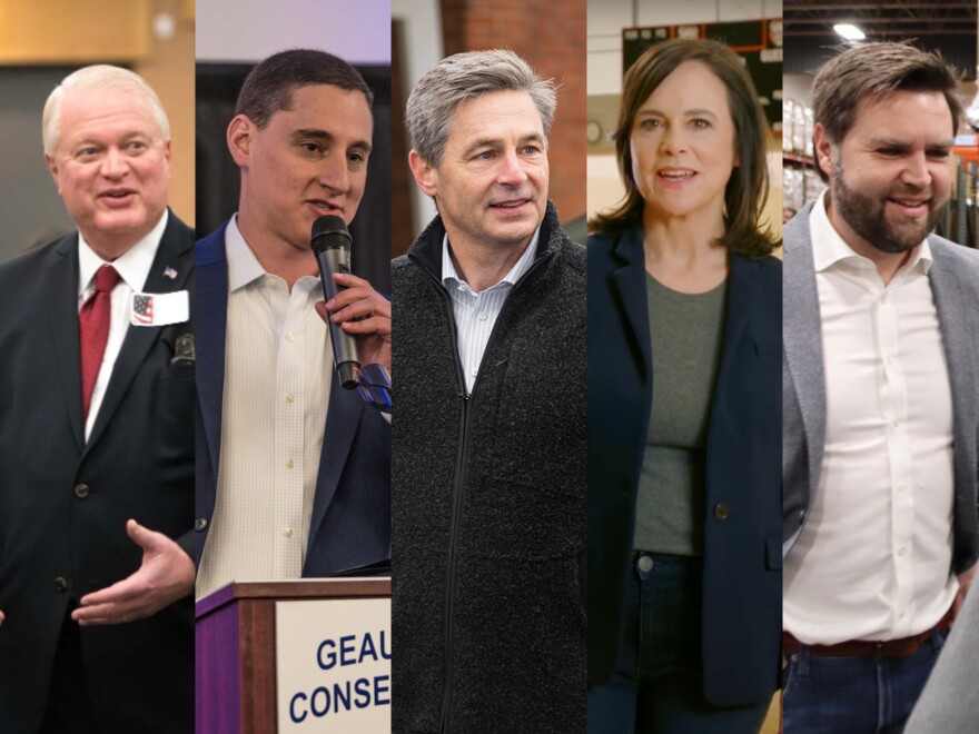  U.S. Senate Republican candidates; Mike Gibbons, Josh Mandel, Matt Dolan, Jane Timken, and J.D. Vance.