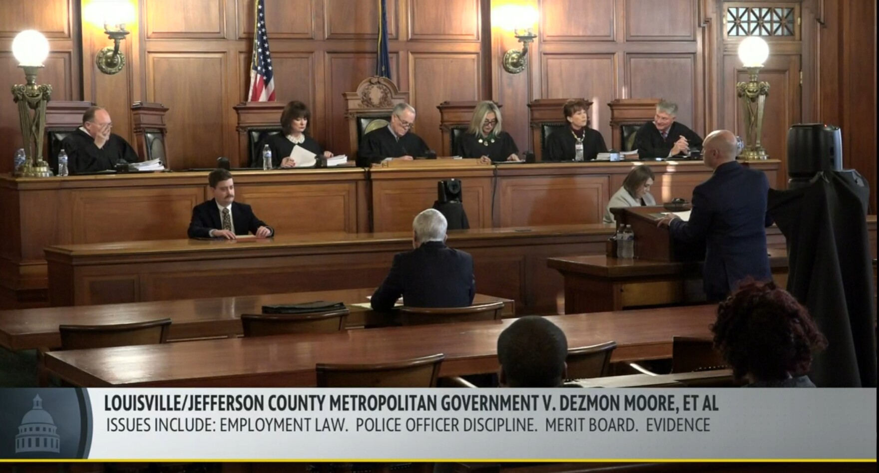 Ky Supreme Court hears opening arguments from former LMPD officer and