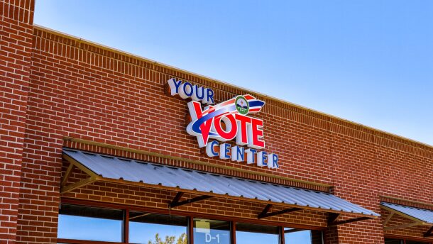 A polling location on Albuquerque’s Westside in 2022