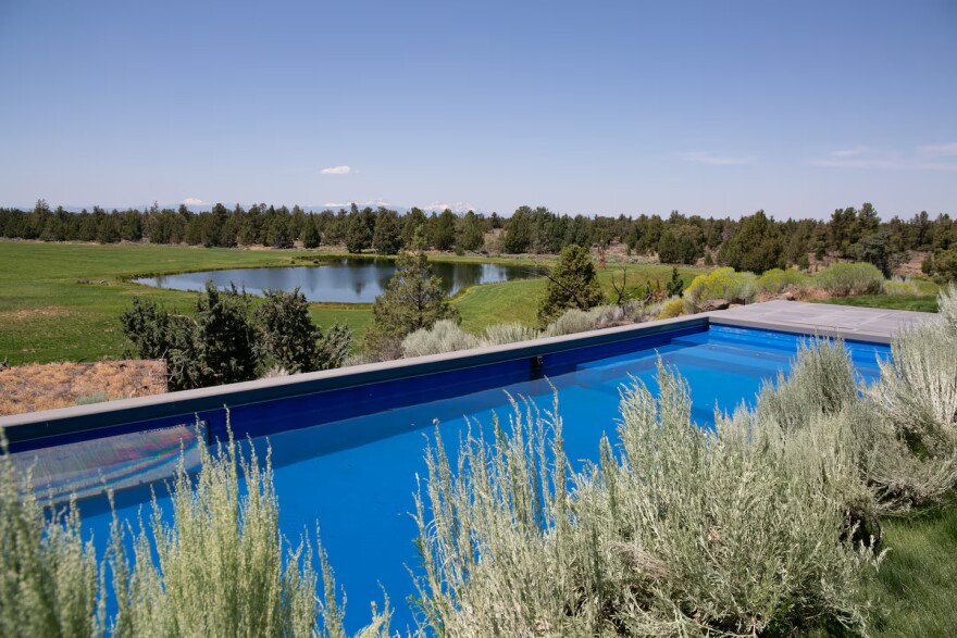 The land is in the Central Oregon Irrigation District, and Garth bought the water rights in 2016, as he was building out the multimillion-dollar estate.