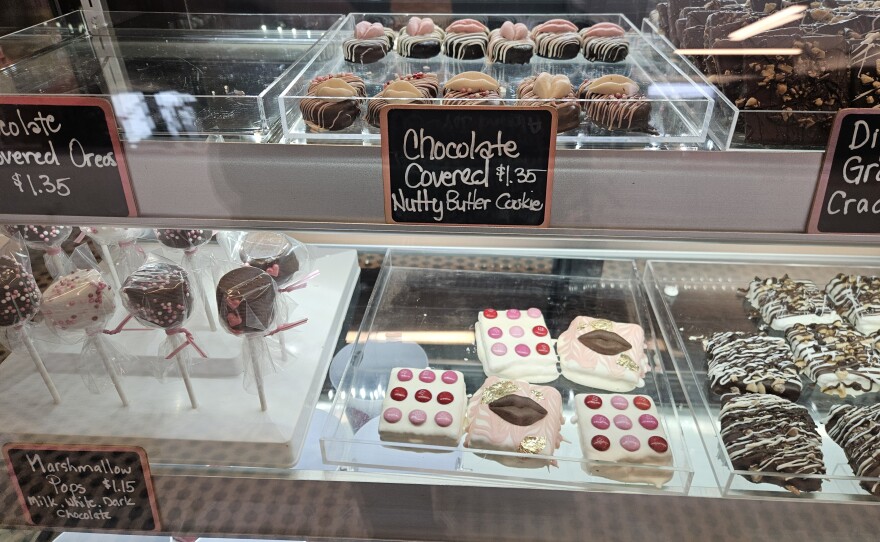 The East Durham Sweet Shoppe serves ice cream, flavored popcorn and chocolate-covered treats.