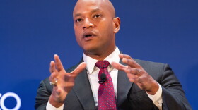 FILE - Maryland Gov. Wes Moore speaks at an event at the National Governors Association Winter Meeting, Feb. 19, 2026, in Washington. (AP Photo/Allison Robbert, File)