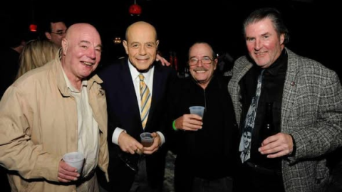 Cheeks (left), with Buddy Cianci, Phoenix Publisher Stephen Mindich and Chip Young