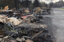 Damage to homes from a fire