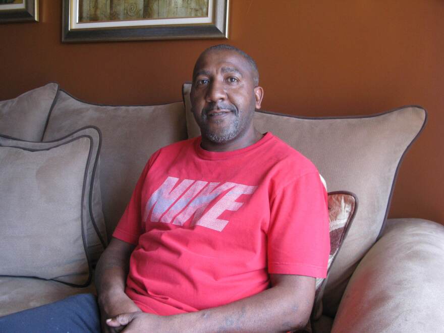 Melvin Lofton, who lives with his mother, says landlords have turned him away in the past because of his record.