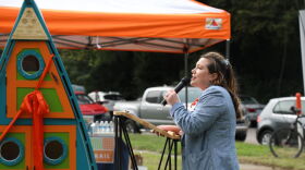 Elizabeth River Trails Foundation Director Kindra Greene dedicates the trail’s new park. (Image: Laura Philion)