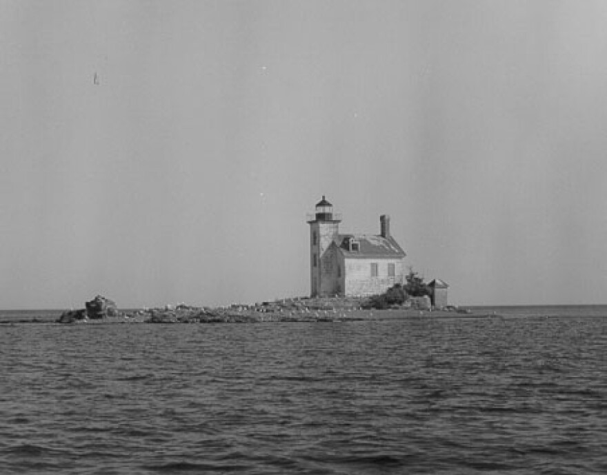  The Gull Rock Lighthouse sits on a small, remote island just off the tip of Michigan's Keweenaw Peninsula in Lake Superior.