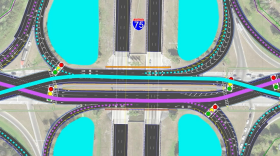 New diverging diamond interchange at I-75 and Clark Road in Sarasota.