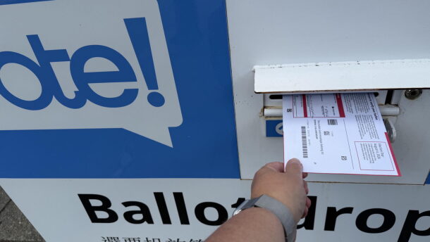 Washington state election officials encourage voters to return ballots via designated drop boxes to ensure they arrive in time to be counted. In the primary, the state tallied a higher number of ballots with late postmarks than prior years. 