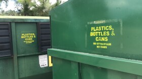 The recycling station at the Fleming Island library.