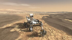 This rendering of Perserverance on Mars gives you an idea of what the rover will face when it gets to the Red Planet in February. It is tasked with looking for signs of ancient life and collecting samples for future study.