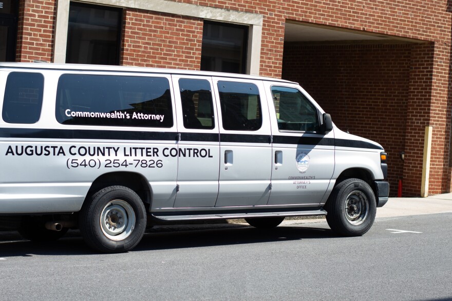 Pathways participants travel the county in a litter control van to do their community service.