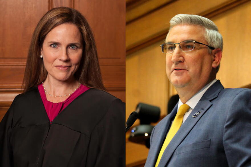 Gov. Eric Holcomb joined 23 other Republican governors Friday to urge the Senate to confirm Judge Amy Coney Barrett to the U.S. Supreme Court.