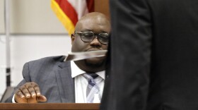Dr. Marlon Osbourne, assistant medical examiner for Palm Beach County, testifies about the gunshot wounds victim Gina Montalto sustained in the mass shooting. Nikolas Cruz is being tried in the penalty phase of his trial at the Broward County Courthouse in Fort Lauderdale on Wednesday, July 26, 2022.