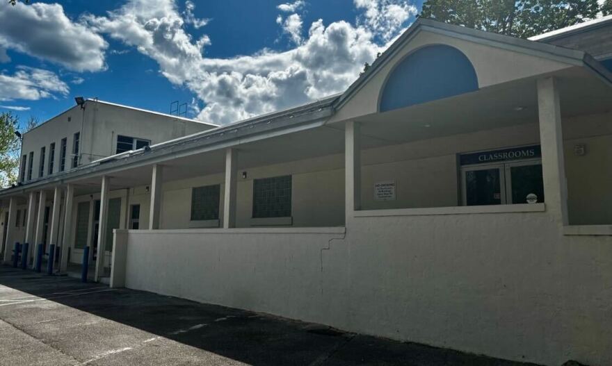 Santa Fe College’s Charles L. Blount Center, pictured Thursday, April 3, 2026, is home to the downtown office of Impact GNV, Gainesville’s gun violence prevention initiative. (Katherine Zumarraga/WUFT News)