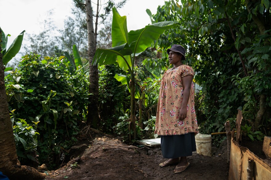 Joyce, Patty's sister in-law, runs a small market, selling cookies and canned tuna.