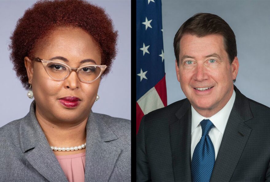 For a second time, Democrat Marquita Bradshaw, left, and Republican Bill Hagerty will face off for his U.S. Senate seat.