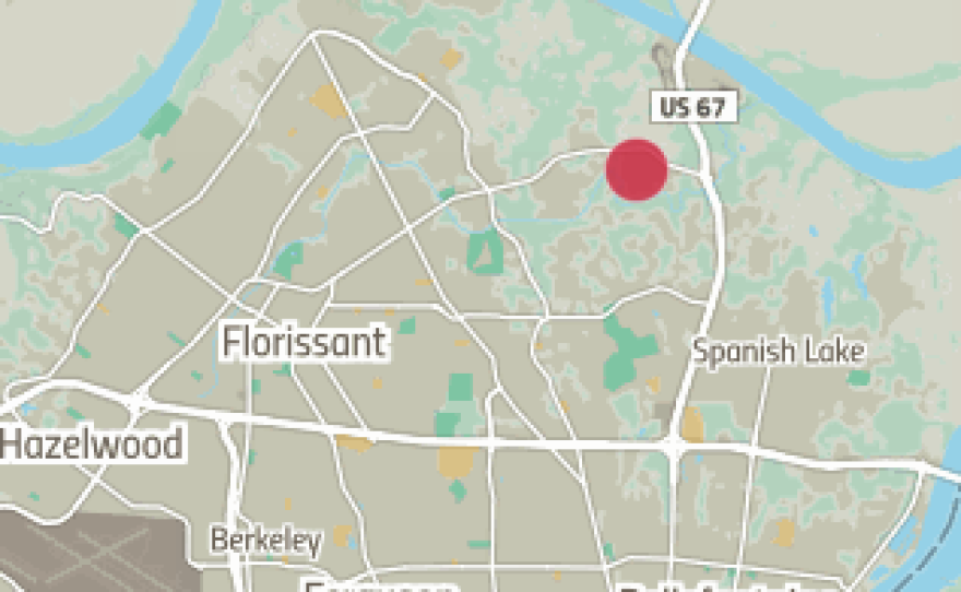 The Jamestown Mall property is northeast of the city of Florissant near Lindbergh Boulevard.
