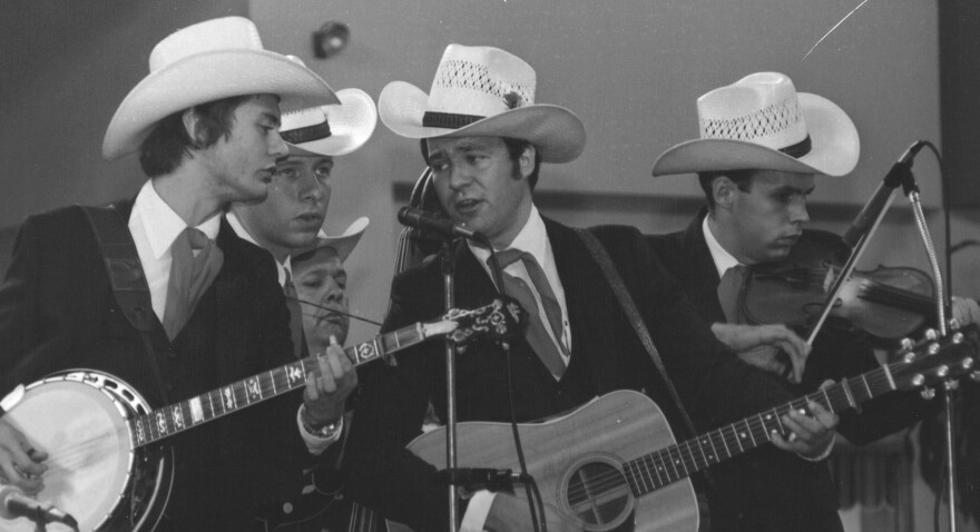 Dudley Connell with the Johnson Mt. Boys c. 1981