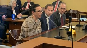 Jackie Jolley, Rep. Steve Eliason (R-Sandy), and Dr. Myles Greenberg speak in support of House Bill 278 on Tuesday, February 22, 2022.