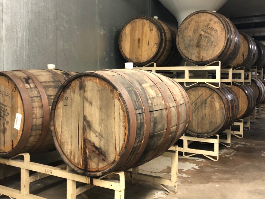 Pearl Street Brewery in La Crosse, Wis., is celebrating its 20th anniversary in February, and brewmaster Joe Katchever's team brewed up a new beer called Deux Decadence. The stout has been aging in bourbon barrels from Kentucky for a year but may not be released in bottles because of the government shutdown.