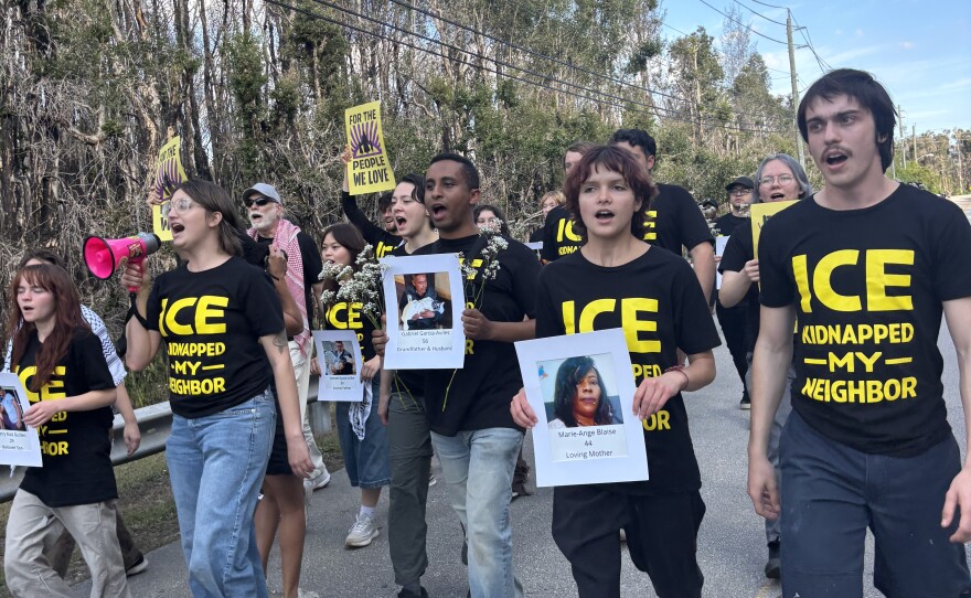 Thirty people were arrested and detained by police on Saturday during a protest outside the Krome Detention Center in Miami-Dade, according to protest organizers. The protesters marched and blocked the entrance to the immigrant detention facility to protest the aggressive deportation policies of the Trump administration. Krome is a federal government facility run by Immigration and Customs Enforcement to house suspected undocumented immigrants.