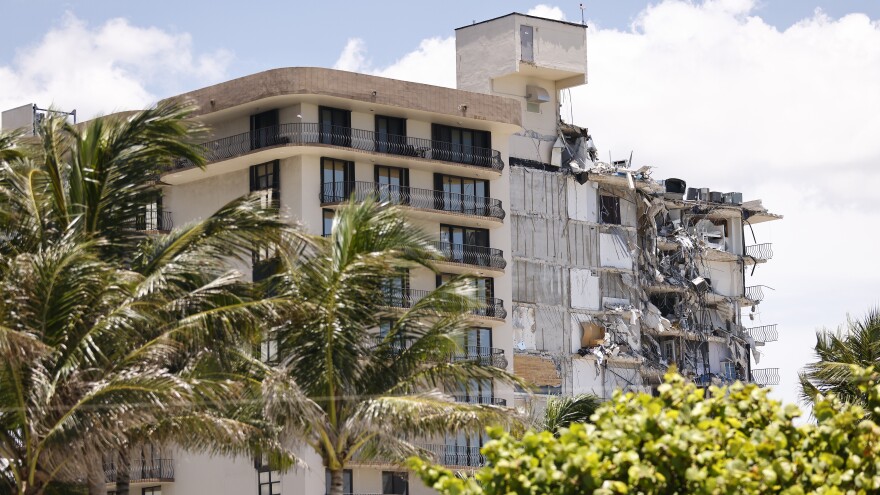 Crews are preparing to demolish the rest of the condo building that partially collapsed in Surfside, Fla., as a storm approaches.