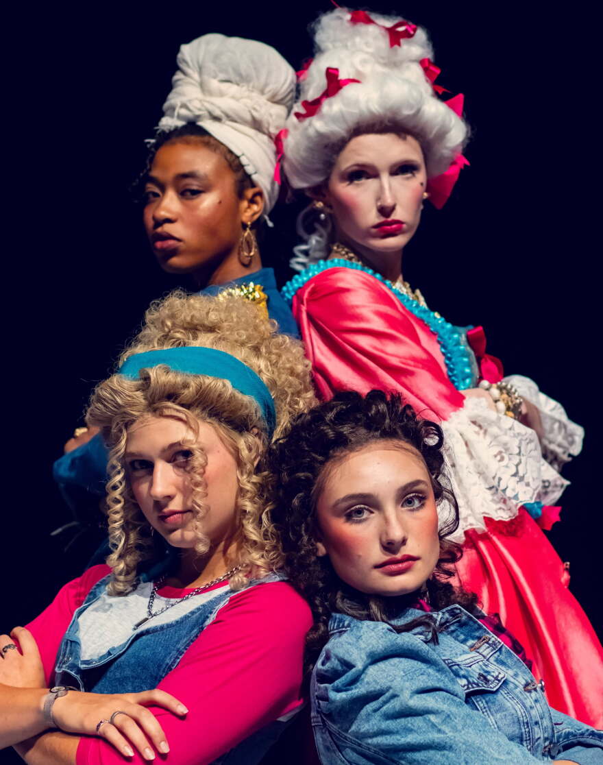 The four women at the heart of UTC Theatre Co.’s production of “The Revolutionists.”