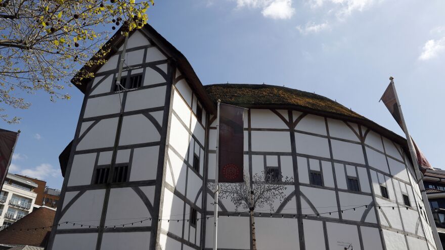 A view of Shakespeare's Globe on the banks of the River Thames in London in 2016. The theater faces the threat of closure after the coronavirus lockdown has dried up its streams of revenue.