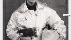 Firefighter by photographer Marsha Burns.