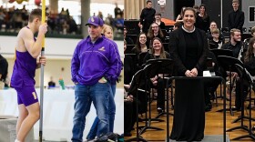 Joel Misukonis, left, is retiring from teaching and coaching in District 87 after 34 years. Jennifer Bolton, right, is retiring from teaching music in Unit 5 after 32 years.