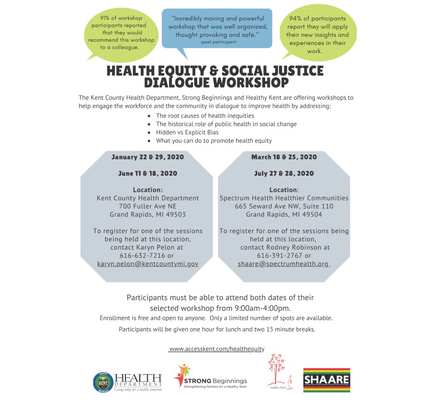 Health Equity & Social Justice Dialogue Workshops