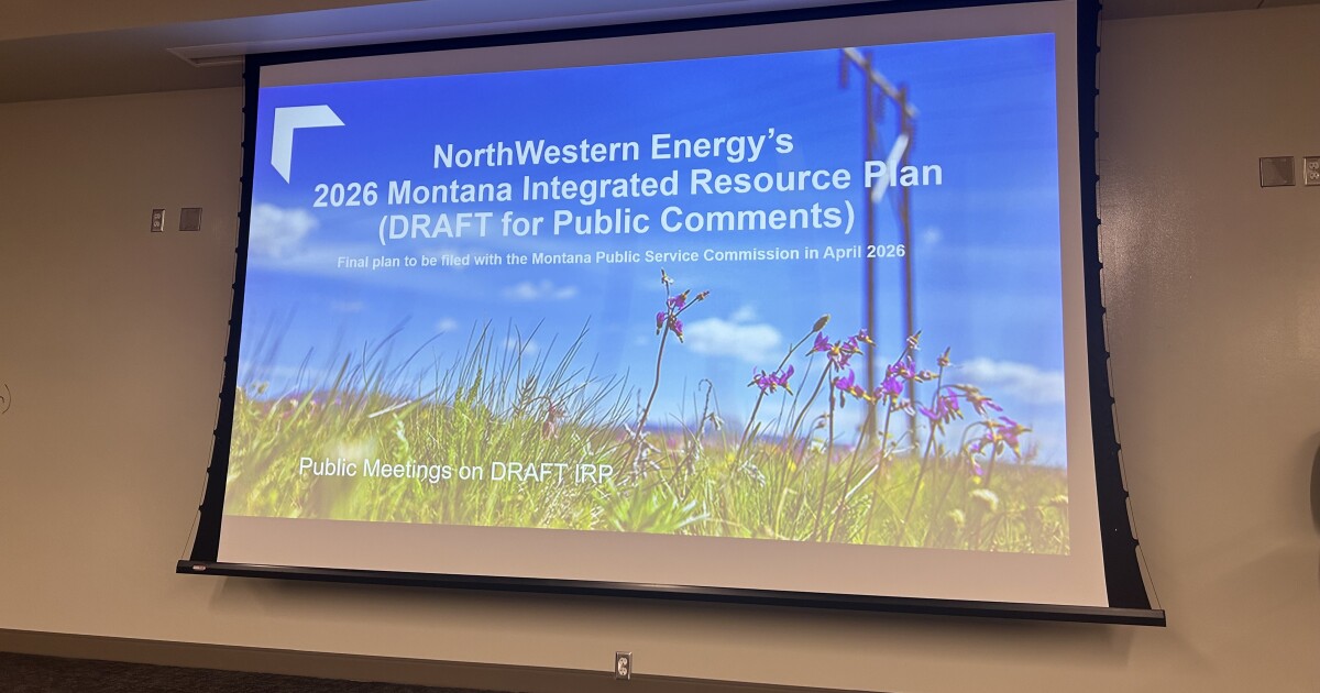NorthWestern Energy hears public feedback on 20 year plan