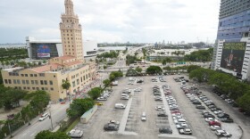 FILE - The Miami-Dade College parking lot