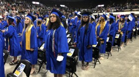 Rufus King 2022 graduates in the UWM Panther Arena.