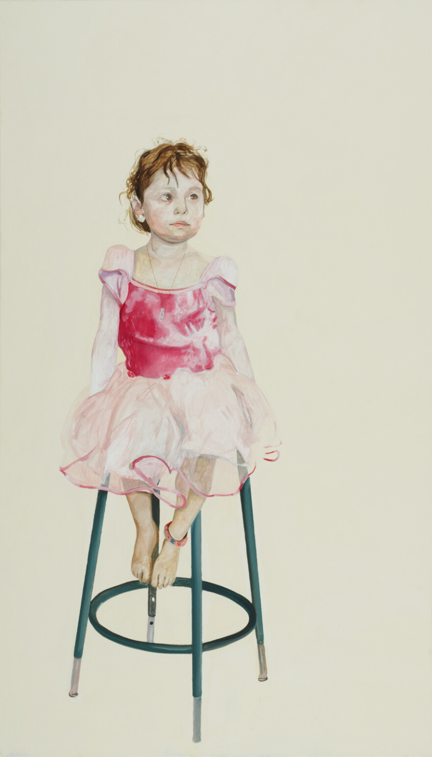 One of the works featured in Mark Gilbert's exhibition is that of a young girl named Daisy.