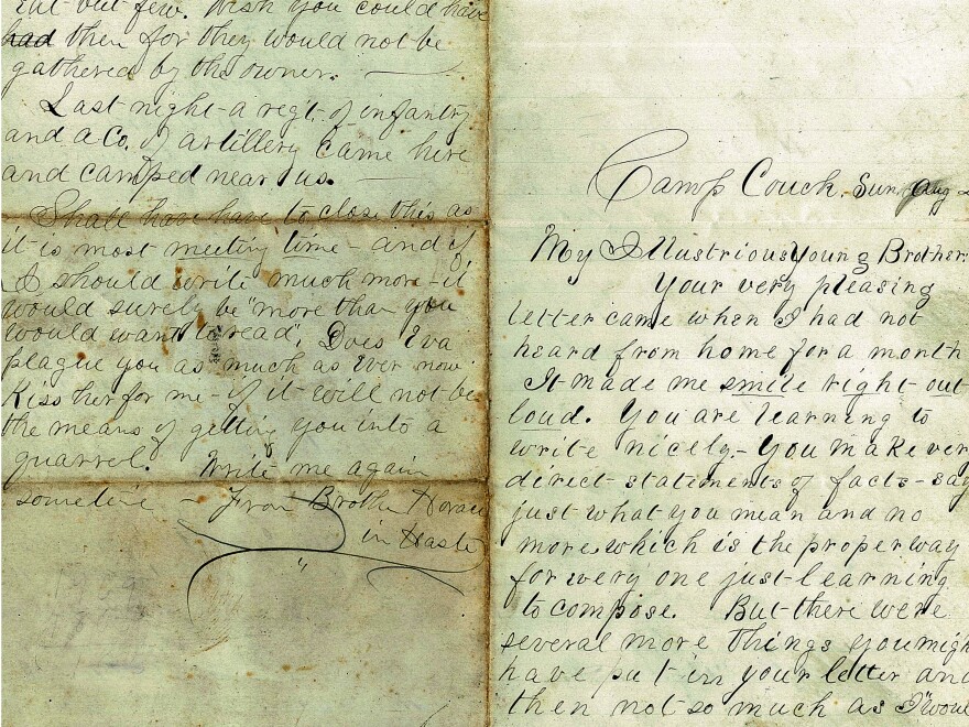 In a letter to his brother in Maine, Horace Wilson offered some compliments and advice on the art of correspondence. His letters never made any mention of baseball.