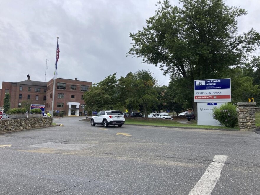 A car enters the drive at Day Kimball Hospital, Monday, July 18, 2022 in Putnam, Conn. Residents are concerned with Day Kimball Healthcare's plans to affiliate with Covenant Healthcare, a Catholic health system that abides by directives set by the U.S. Conference of Catholic Bishops.