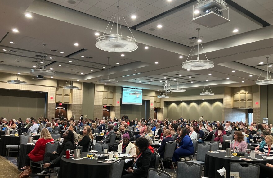 More than 340 people attended Thursday's conference, from across Illinois and Iowa.